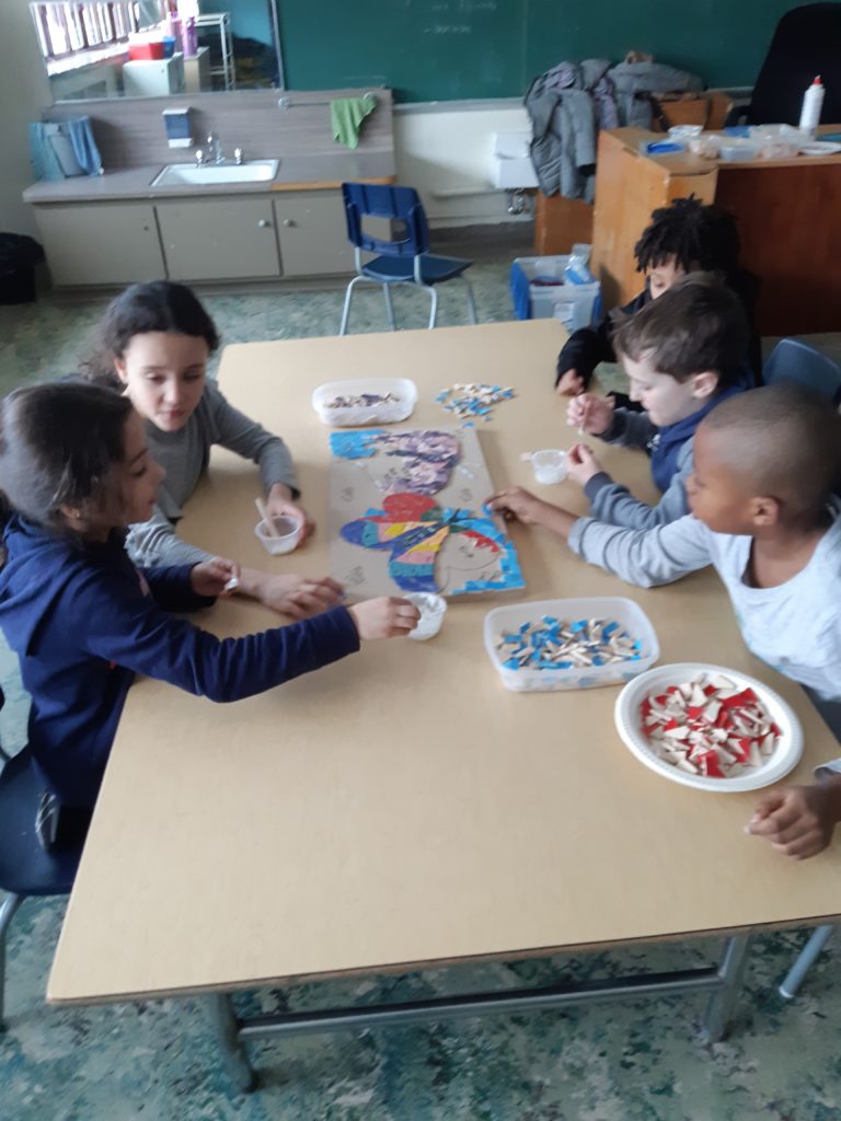 Les élèves de Mme Claudine font de l'art! École SaintGrégoireleGrand